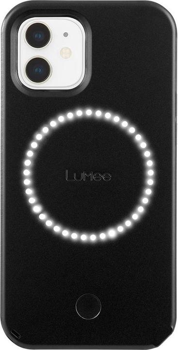 Produktbild LuMee Duo -Hülle mit Vorder- und Rückbeleuchtung für iPhone 12 Mini - Matte Black (Apple iPhone 12 mini)
