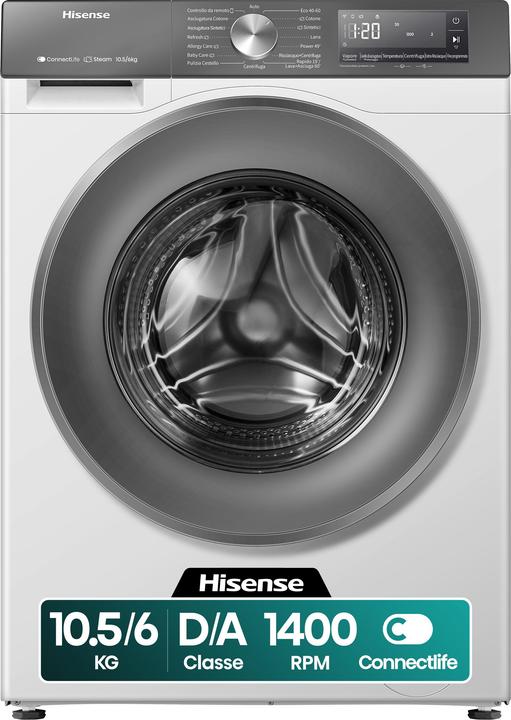 Produktbild Hisense Waschtrockner, 10,5 kg Waschen, 6 kg