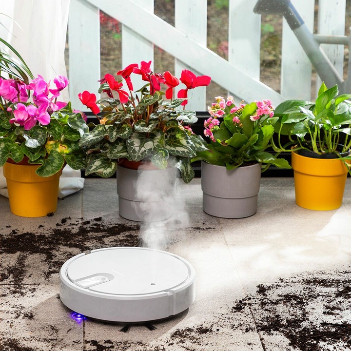 Image du produit InnovaGoods Aspirateur robot multifonctionnel et rechargeable (Robot d'aspiration et de nettoyage)