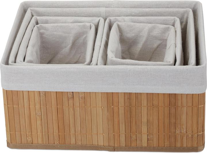 Image du produit Relaxdays Set de 6 paniers de rangement (35 x 25 x 17 cm)