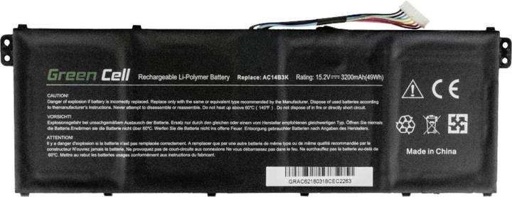 Actual product image GreenCell Cell AC62 Notebook Spare Battery (4 cubicles, 3600 mAh)