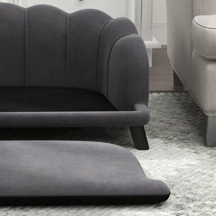 Actual product image PawHut Dog sofa with backrest (Dog)