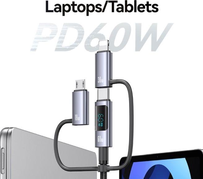 Produktbild Usams 6in1 USB Kabel (1.20 m, USB 2.0, 60 W)