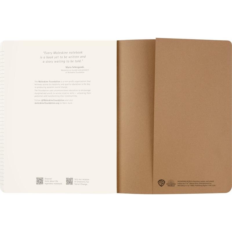Moleskine, Heft + Block, Notizheft Limited Edition Harry Potter (190 x 250 mm, Liniert, Harter Einband)