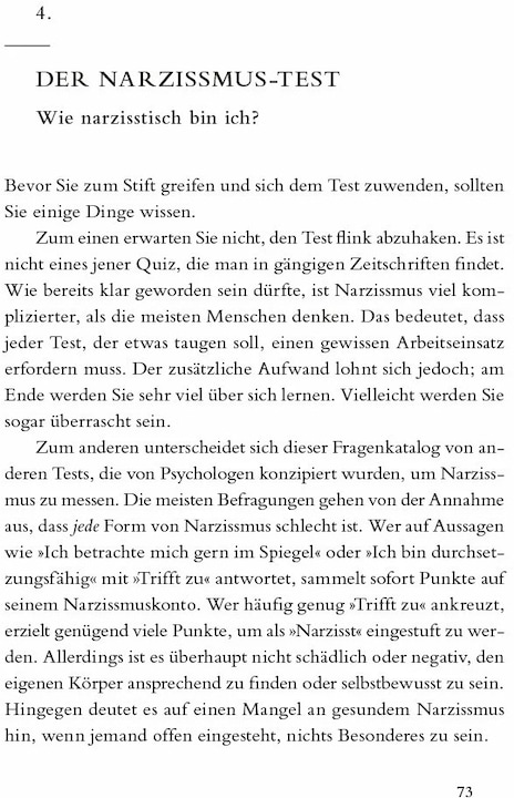 Produktbild Der Narzissten-Test (Deutsch, Craig Malkin, 2017)