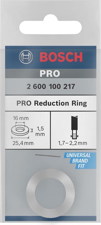 Produktbild Bosch Professional Zubehör Reduzierring für PRO Kreissägeblatt, 25.4 x 1,5 x 16 mm