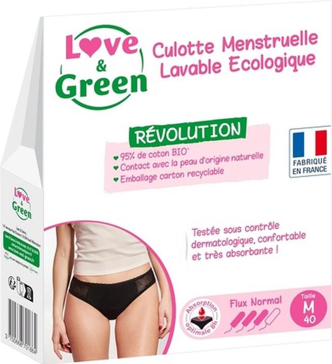 Produktbild Love & Green Menstruationsslip waschbar ökologisch (M)