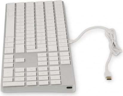 Actual product image LMP USB-C numeric Keyboard 106 keys wired USB-C keyboard with 1x USB-C and aluminum upper cover - UK Eng (Eng. Int., Cable)