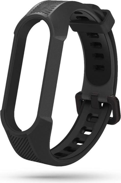 Actual product image Tech-Protect Armour strap for Xiaomi Mi Smart Band 5 / 6 / 6 NFC - black (TPU)