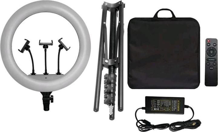 Actual product image V-TAC VT45055 Ring lamp55 W, 45 cm, for selfie and video shooting, 3200 K5500 K, F (Ring light)