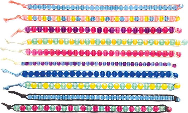 Actual product image 4M Beaded Bracelets Craft Set - KidzMaker