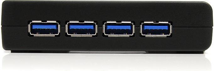 Produktbild StarTech 4 Port Black SuperSpeed USB 3.0 Hub (USB-B, 4 Ports)