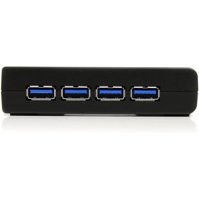 Thumbnail - StarTech 4 Port Black SuperSpeed USB 3.0 Hub (USB-B, 4 Ports), Dockingstation + USB Hub, Schwarz