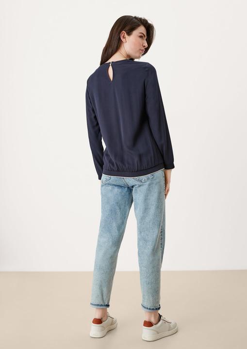 Immagine prodotto s.Oliver Bluse Bluse mit Rippbündchen (40)