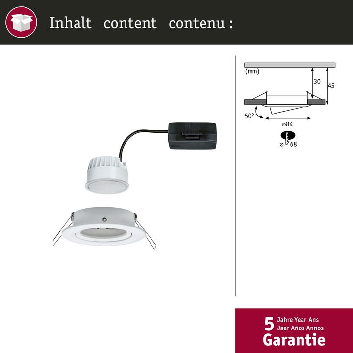 Produktbild Paulmann Einbauleuchte Nova Set (460 lm)