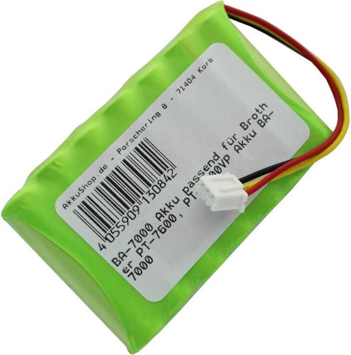 Brother Akku PT-7600, PT-7600VP, BA-7000 (1 Stk., Gerätespezifisch, 800 mAh, Akku)