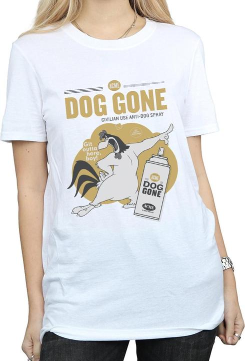 Actual product image Looney Tunes Womens/Ladies Dog Gone Foghorn Leghorn Cotton Boyfriend T-Shirt (L)