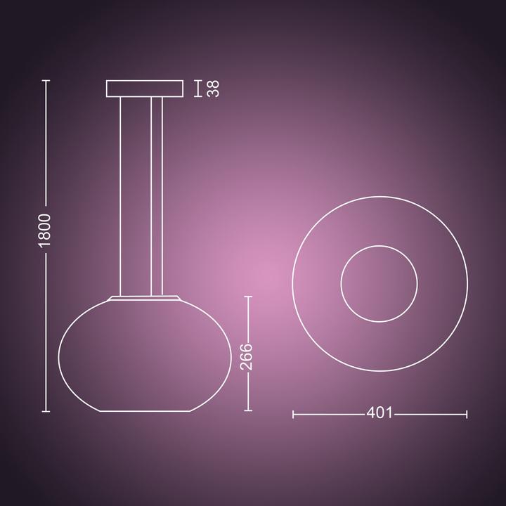Actual product image Philips Hue Flourish Base BT (3000 lm)