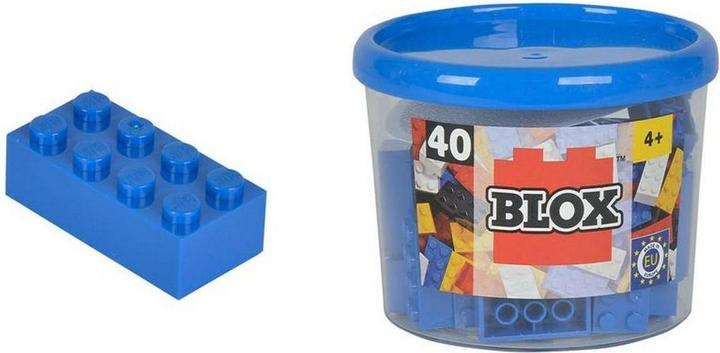 Actual product image Androni Blox 40 blue 8 bricks in box