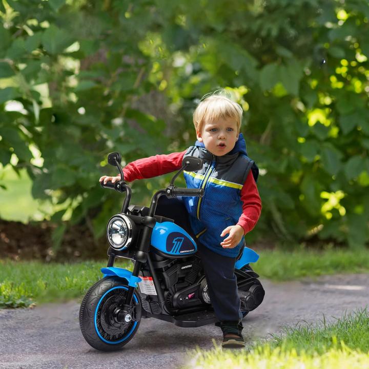 Actual product image Swisshandel24 Children's electric motorbike, 2 removable training wheels, 1.5-3 km/h, for children aged 1.5-3 (6 V)