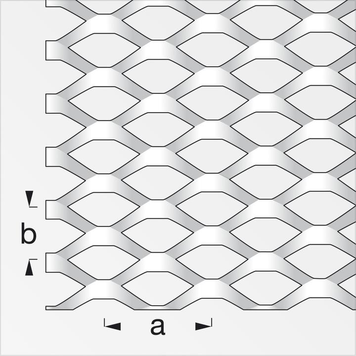 Produktbild Alfer Streckmetall Stahl 1m (1000 mm, 300 mm, 2.20 mm)