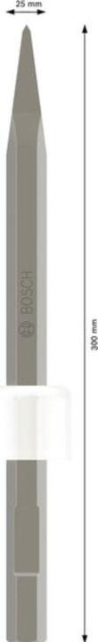 Image du produit Bosch Professional Zubehör PRO HEX 19-4C burin plat, 25 x 300 mm (25 mm)