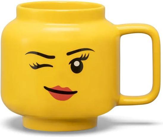 Actual product image Room Copenhagen R.C. LEGO Ceramic Mug Large Winking Girl 41460803 (530 ml, 1 x)