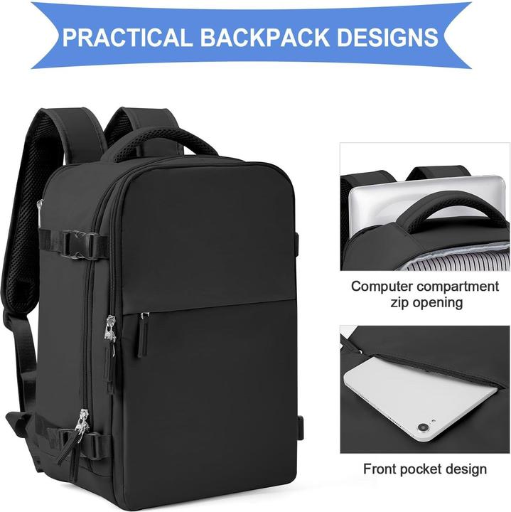 Produktbild Only-Bags.Store Rucksack für Flugzeug Handgepäck Kabinentasche Rucksack Wasserdicht Laptop Reiserucksack