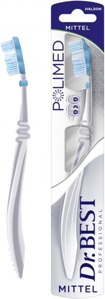 Actual product image Vileda Dr Best, polished, toothbrush, average, 1 piece (Medium, 1 x)