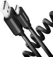 Actual product image Axagon BUCM-AM10TB Twister Cable, USB-C to USB-A 2.0 (0.60 m, USB 2.0)