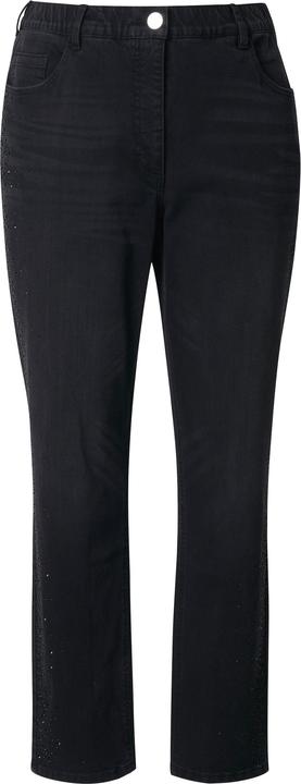 Immagine prodotto Ulla Popken Jeans modello Mia con decorazioni, cintura comoda e denim elasticizzato (56)