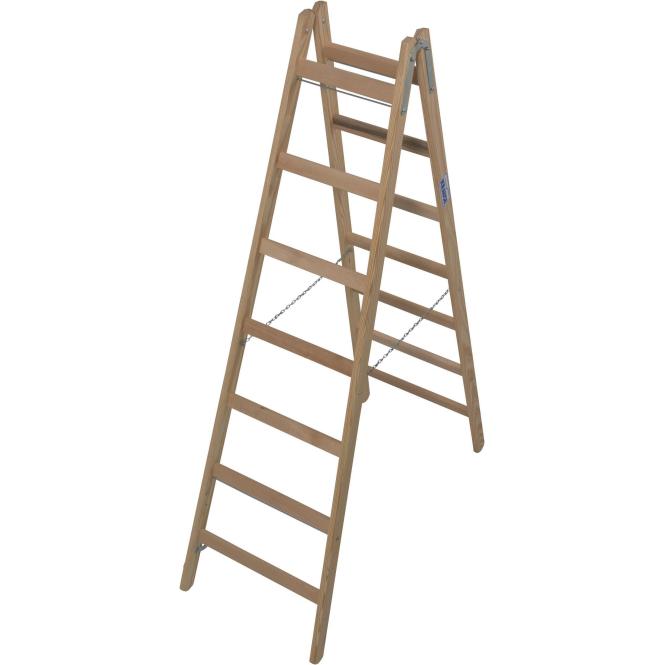 Krause, Scala A Pioli, Krau 170095 Scaletta In Legno Con Pioli 2X7 (Scala Doppia, 325 Cm)