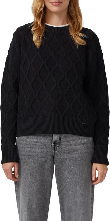 Produktbild s.Oliver Strickpullover Pullover im Relaxed Fit mit Zopfmuster (34)