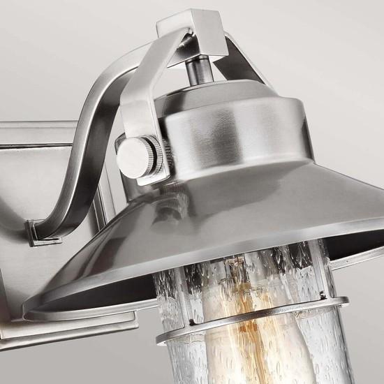 Immagine prodotto Elstead Lighting Boynton lampada da parete per esterni E27 27cm Acciaio spazzolato, laccato IP44 Antiacqua (E27, IP44)