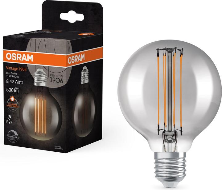 Produktbild Osram LED-Vintage-Lampe (E27, 500 lm, 4 x)