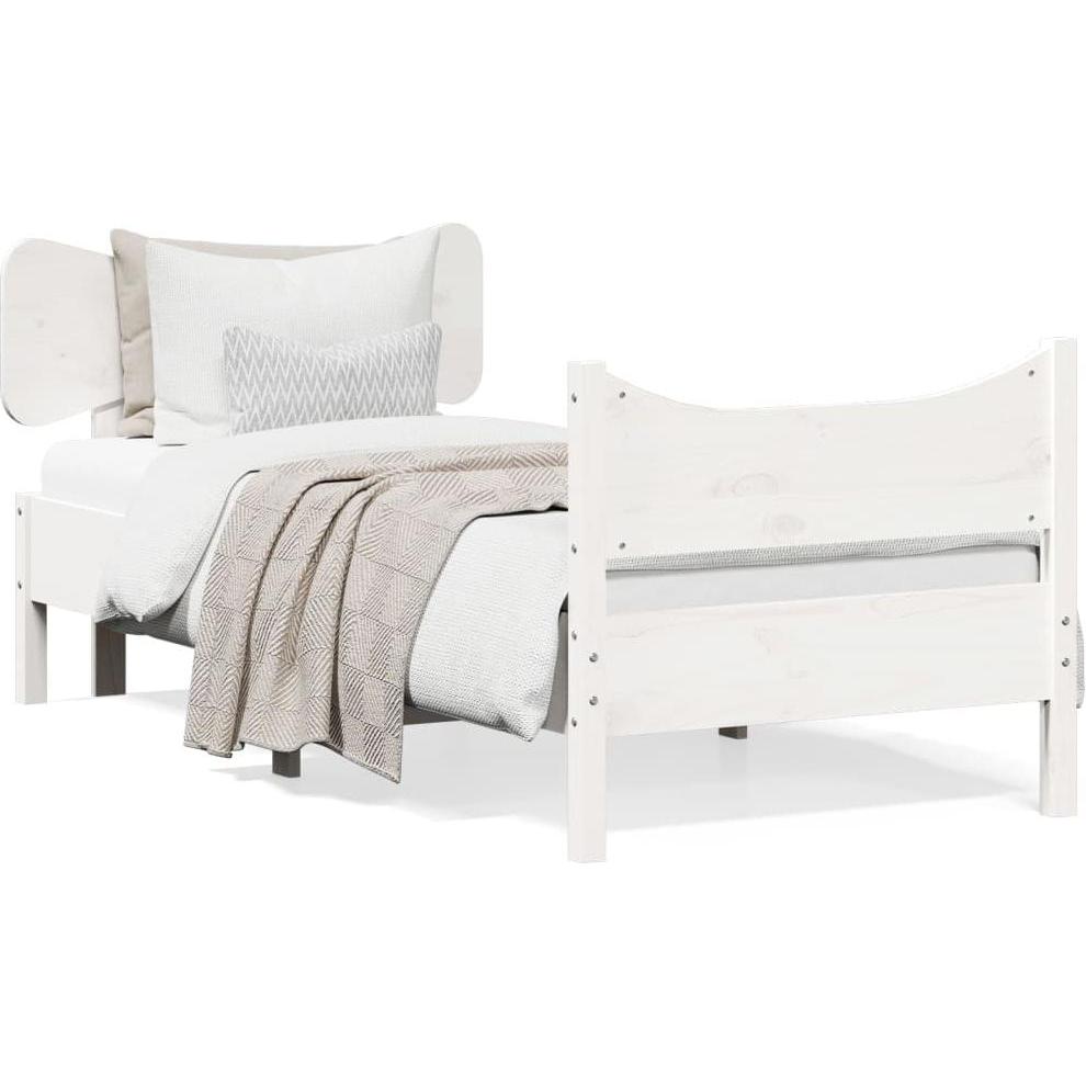 VidaXL, Bett, Bett mit Kopfteil Kiefer (75 x 190 cm)