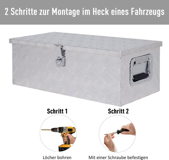 Actual product image Homcom Lockable toolbox (1 Piece)