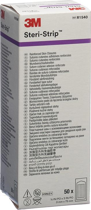Actual product image 3M Strip 3x75mm white reinforced (50 x)