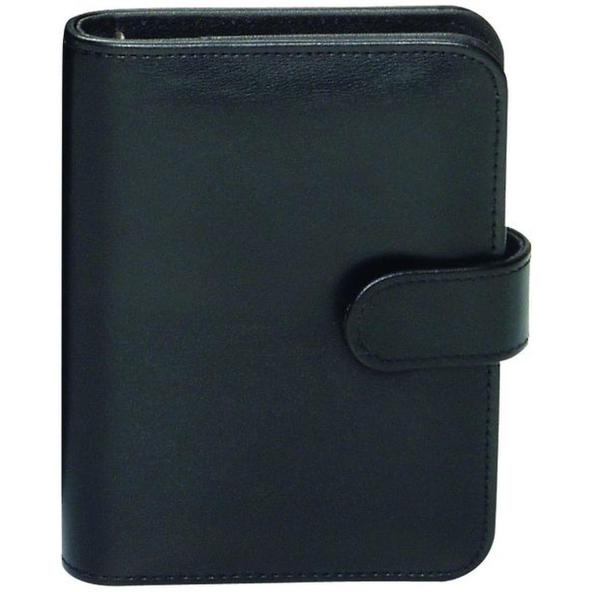 Bind, Kalender, Systemplaner A6 mit Systemeinlage ohne Kalender Kalendarium Agenda Lederimitat schwarz 16501-1 (A6, Hart...