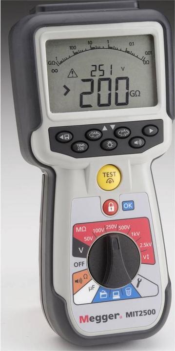 Immagine prodotto Megger MIT2500 tester di isolamento CAT IV e MET1000 tester di tensione TRMS con misurazione della corrente (CAT III 1000V, CAT IV 600V)