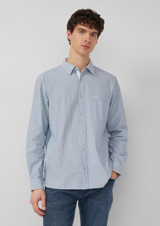 Immagine prodotto s.Oliver Hemd Regular Fit: Gemustertes Langarmhemd mit Kentkragen (S)