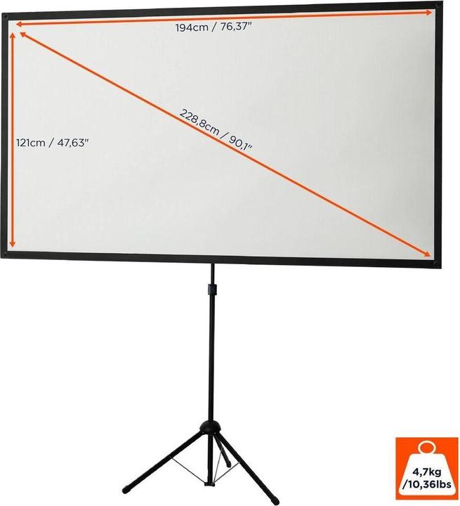 Actual product image Celexon Ultra-Lightweight Tripod 16:10 (90", 16:10)