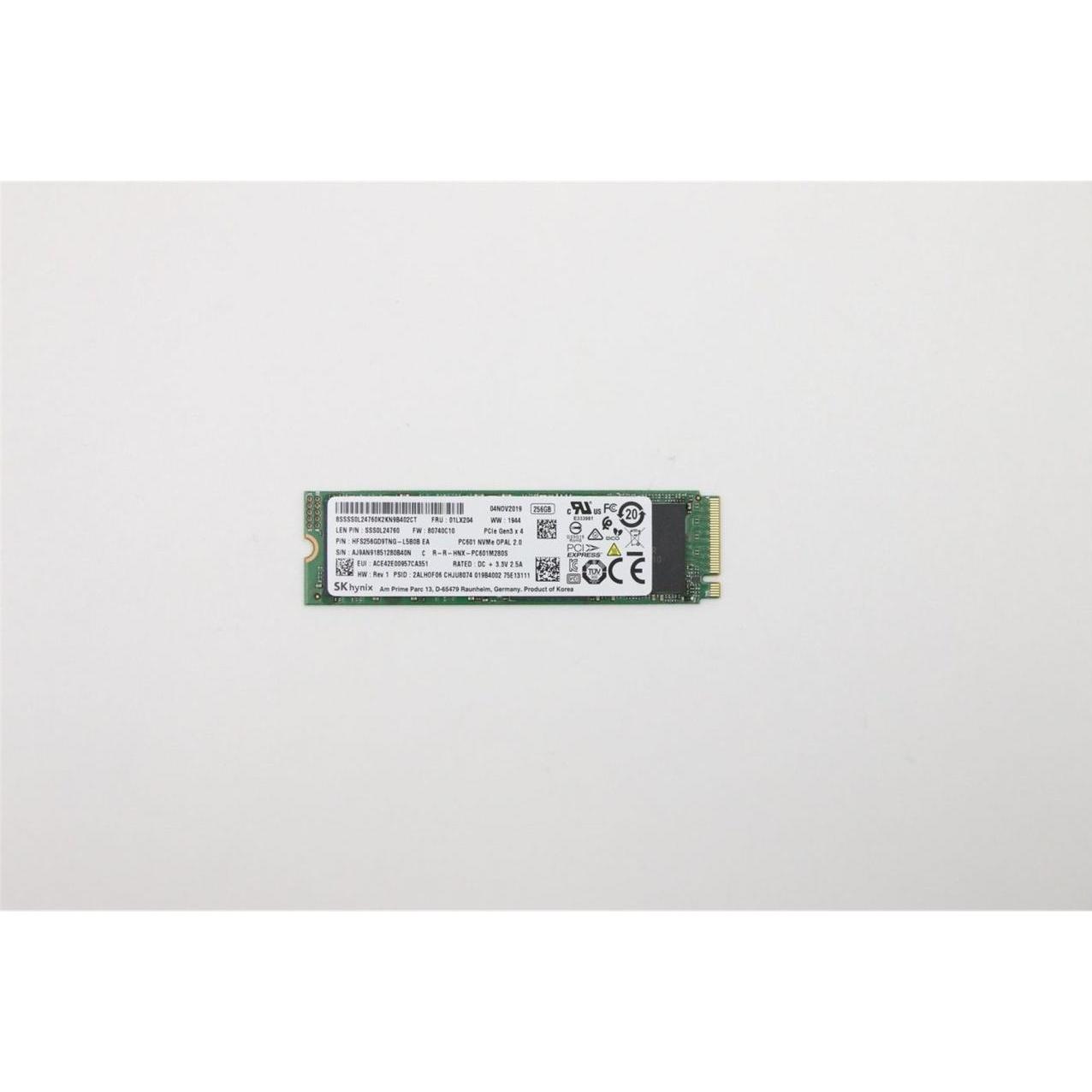 Lenovo SSD M.2 PCIe NVMe FRU SSD (256 GB, M.2 2280), SSD