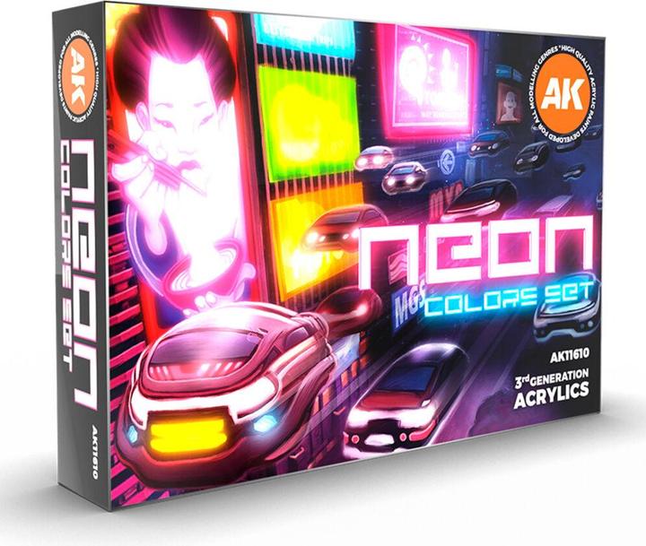 Productafbeelding AK Interactive Ak Set de Peinture - Neons Kleuren Set