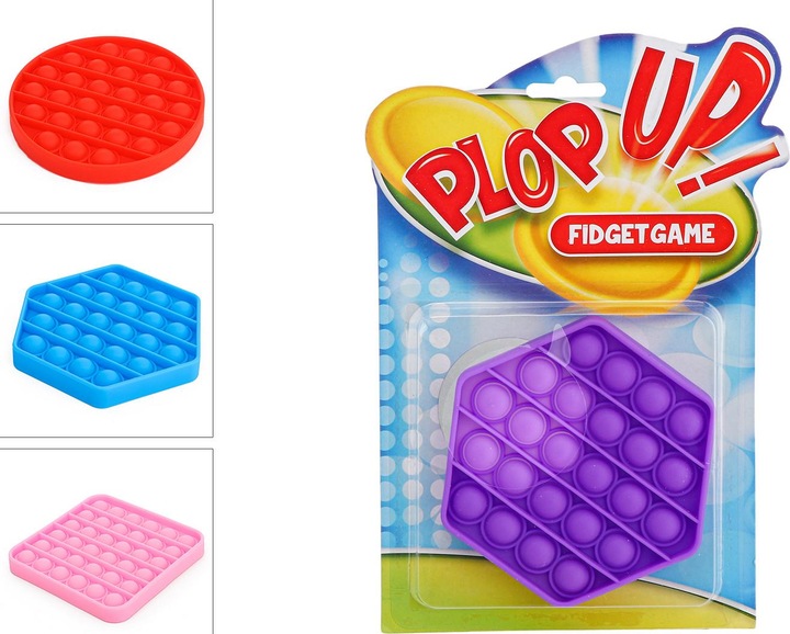 Image du produit Roost Plop up Fidget ass. 620960 3 formes et couleurs 12.5x2cm