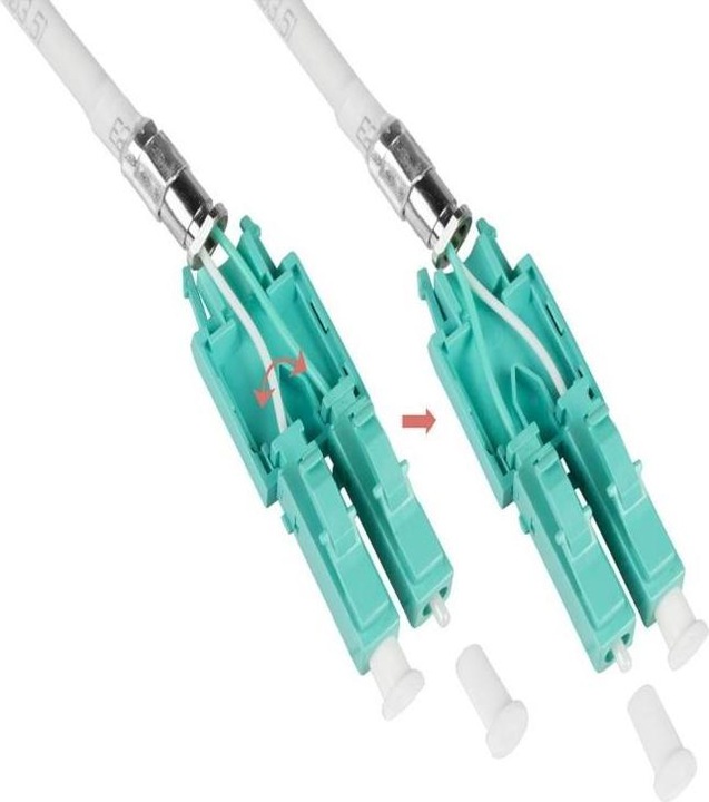 Produktbild Good Connections GC LW-U830LC3 Patchkabel LWL Duplex OM3 50/125µ LC/LC 30m aqua (UTP, CAT7, 30 m)