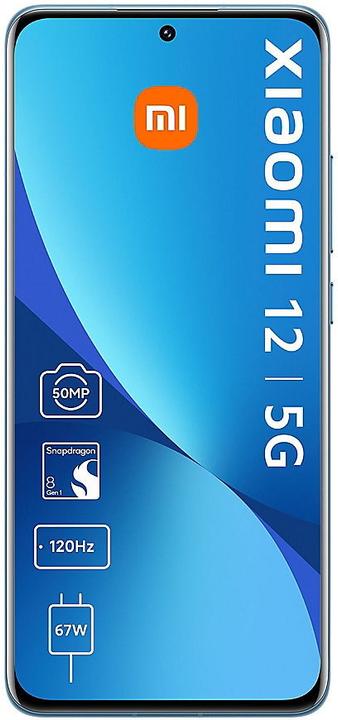 Produktbild Xiaomi 12 (128 GB, Blue, 6.28", Dual SIM, 50 Mpx, 5G)