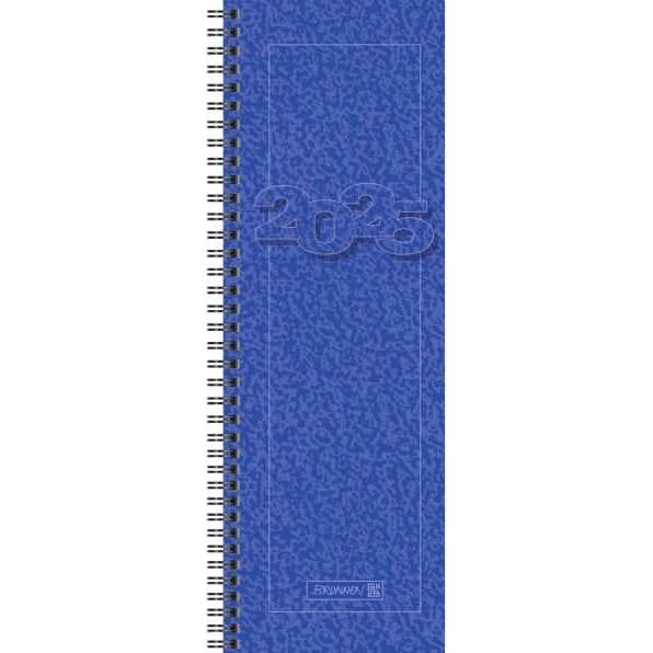 Brunnen, Agenda, Vormerkkalender 783 10x29,7cm 1 Woche/2 Seiten Karton blau 2025 (Deutsch)