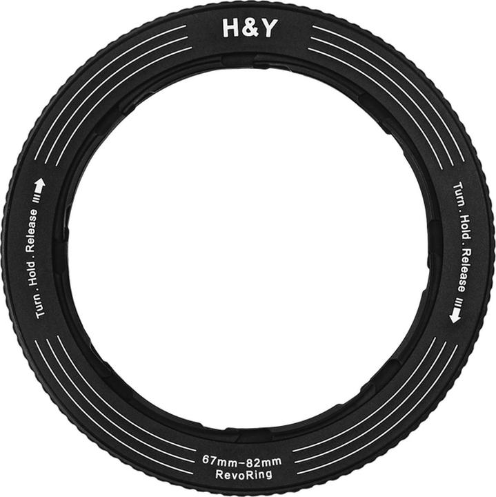 H&Y RevoRing 67-82mm Variable Adapter For 82mm - Grey (HY-RS82-T) (Adattatori per filtri, 82 mm)