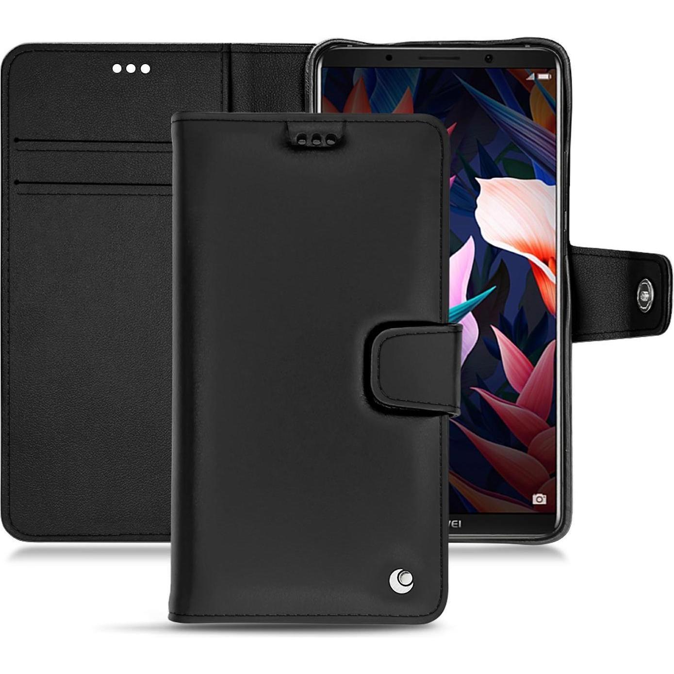 Noreve Lederschutzhülle Wallet (Huawei Mate 10 Pro), Smartphone Hülle, Schwarz